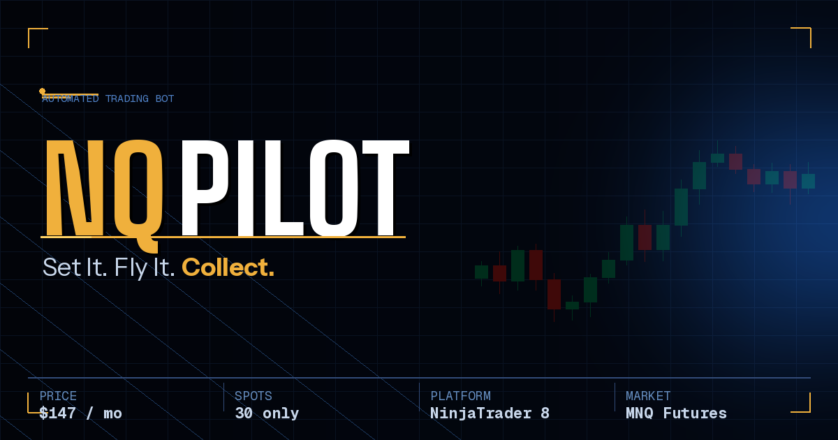 NQ Pilot automated trading bot banner